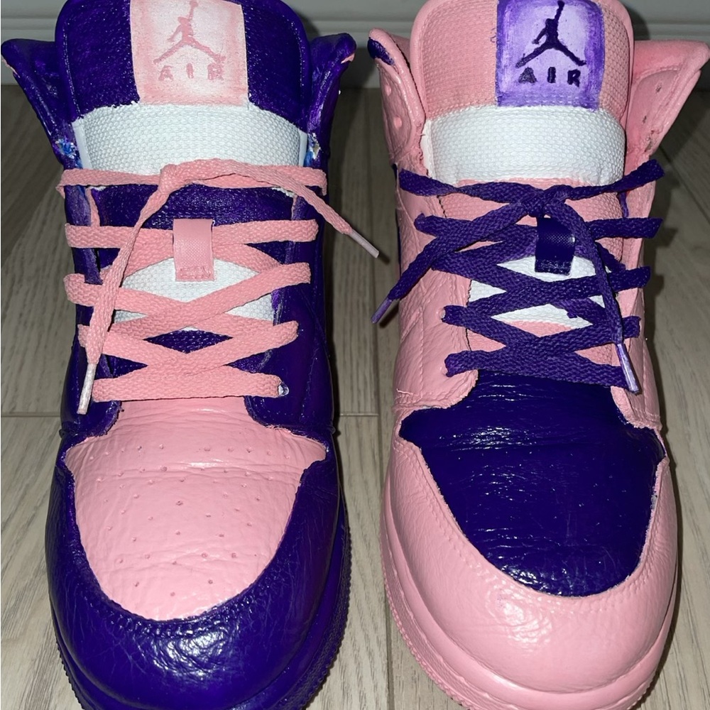 These Nike 1’s are custom and worth wearing around to show off the latest fad.